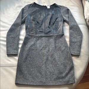 Chic Gray and Black Dress